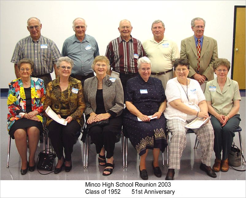 1952 class of 52 with printing